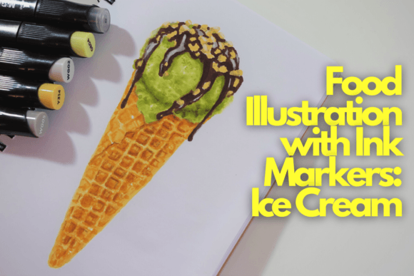 Download Food Illustration with Ink Markers: Ice Cream - Marker Collection