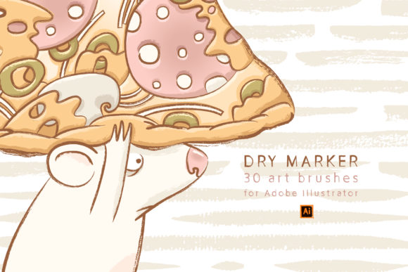 Download Dry Marker Brushes for Illustrator - Marker Collection