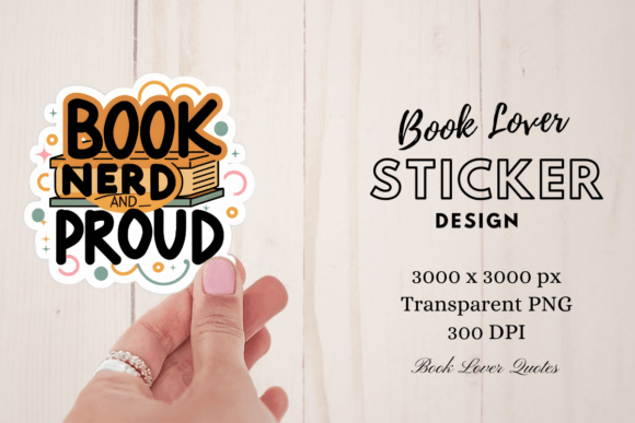 Download Book Lover Digital Sticker Png - Premium Resources