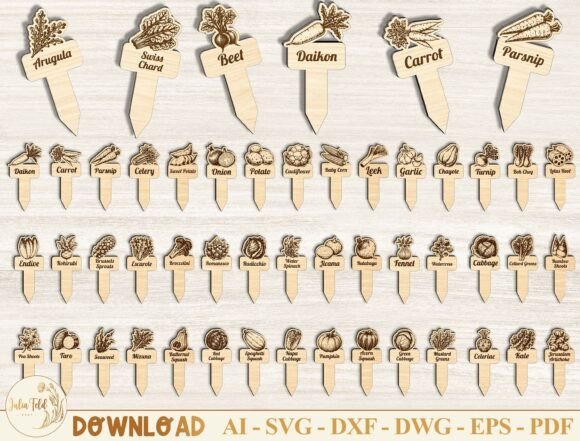 Download Vegetable Garden Markers SVG Bundle - Marker Collection