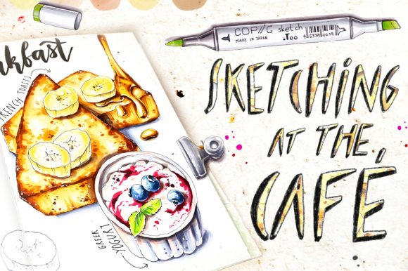 Download Drawing with Markers: Sketch Your Breakfast - Marker Collection