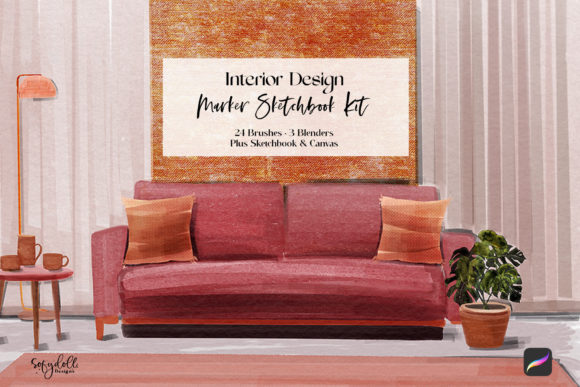 Download Interior Design Marker Sketchbook Kit - Marker Collection