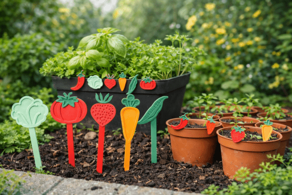 Download Vegetable Plant Markers - Garden Labels&nbsp;STL - 3D Models for 3D Print - Marker Collection
